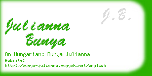 julianna bunya business card